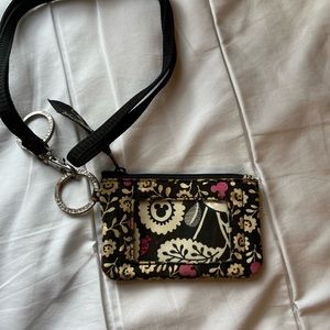 Disney World pink and white Mickey vera Bradley lanyard